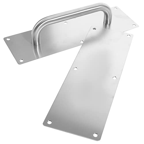 jojofuny Gewerblicher Edelstahl Türgriff 12 Zoll Push Pull Türplatte Für Schiebetüren Robust Und Stabil Für Holz Und Zugangstüren Mit Schrauben von jojofuny