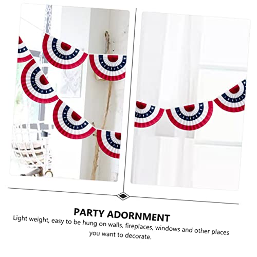 jojofuny Halbrunde Flaggen Girlande Polyester Banner für Unabhängigkeitstag Party Dekoration Innen Außen Wiederverwendbar für Schaufenster Bars Festlichkeiten von jojofuny