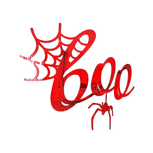 jojofuny Halloween Wandaufkleber Spinnen-netz Spiegel-effekte Selbstklebende Dekoration Für Halloween-partys Gruselige Wanddeko Für Wohnräume Und Fenster von jojofuny
