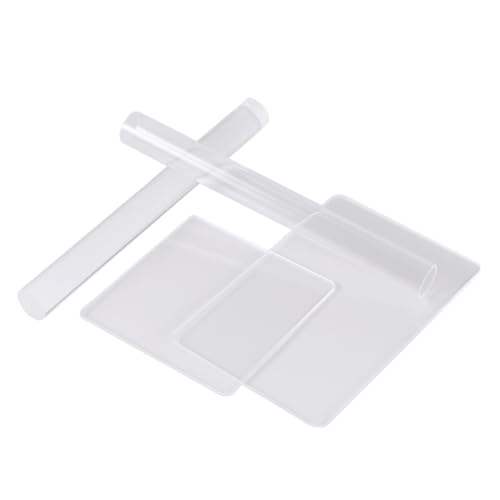 jojofuny Handgefertigtes Teiliges Acryl Polymer Clay Roller mit Rechteckiger und Quadratischer Form Transparent Robustes Modellierwerkzeug für DIY Tonkneten und Tonformung zu Hause jojofuny Handgefertigtes Teiliges Acryl Polymer Clay Roller mit Rechteckiger und Quadratischer Form Transparent Robustes Modellierwerkzeug für DIY Tonkneten und Tonformung zu Hause von jojofuny