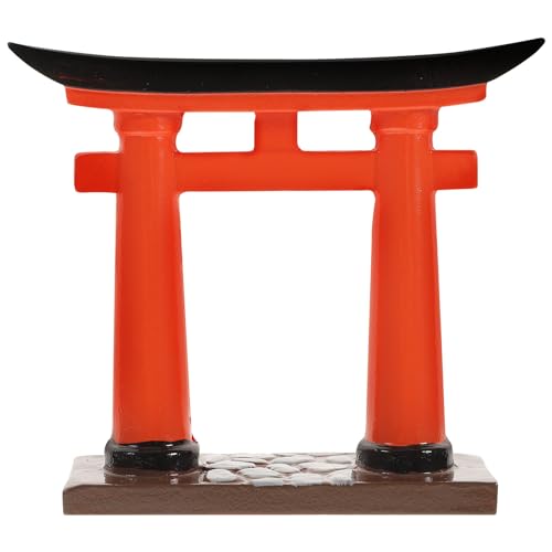 jojofuny Japanische Torii Tor Harz Miniatur Modell: Miniatur Japanisch Shinto Torii Für Aquarium Ornament, Fisch Tanks Dekorationen, Japanische Deko FüR Zuhause Bonsai ZubehöR von jojofuny
