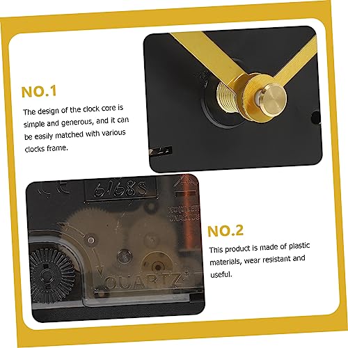 jojofuny Hochdrehmomentstarkes DIY Uhrwerk für Wanduhr Robustes Quarzuhrwerk Geeignet für Reparatur und Passend für Zifferblätter Vielseitig Einsetzbar in Wohn und Arbeitsräumen von jojofuny