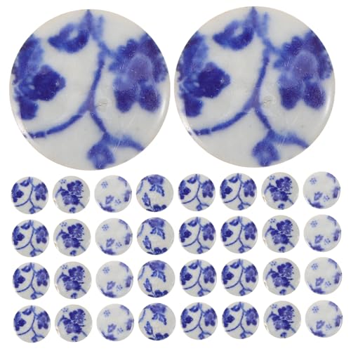 jojofuny Keramik Mosaikfliesen Blau weiß DIY Bastelsteine Unregelmäßige Formen für Blumentopf Deko Schmuck Handwerk Malerei von jojofuny