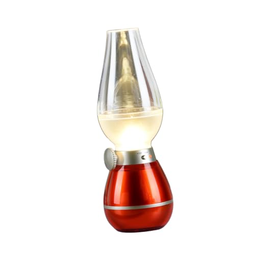 jojofuny Kerosinlampe Schreibtischlampe dekorative Petroleumlampe LED-Lampe dekorativ wiederaufladbare Glühbirne Vintage- tragbar schmücken Batterielicht Acryl von jojofuny