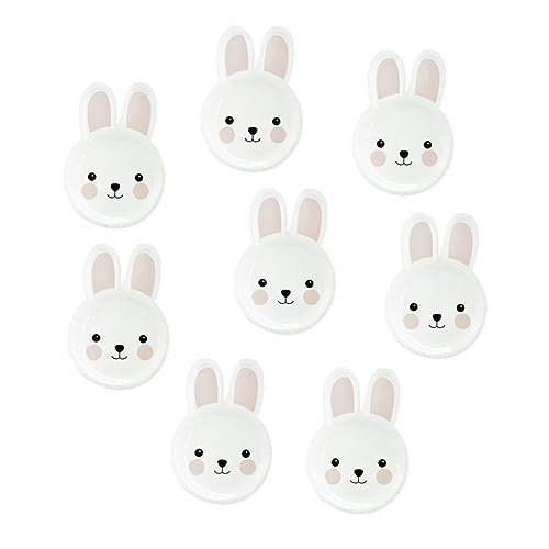 jojofuny Kinderbesteck 8st Kaninchen-pappteller -pappteller Hase Pappteller Geburtstag Geschirr Häschen-geburtstagsteller Party Einmalteller Hasen-geburtstagsgeschirr Kind Weiß Papier jojofuny Kinderbesteck 8st Kaninchen-pappteller -pappteller Hase Pappteller Geburtstag Geschirr Häschen-geburtstagsteller Party Einmalteller Hasen-geburtstagsgeschirr Kind Weiß Papier von jojofuny