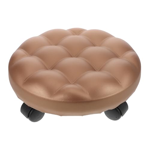 jojofuny Kleiner Hocker Mit Rädern Drehbarer Reinigungshocker Für Moderner Tragbarer Rollhocker Mit Rädern Badezimmerhocker Für Erwachsene Niedriger Hocker Mit Rädern Erhöhter von jojofuny