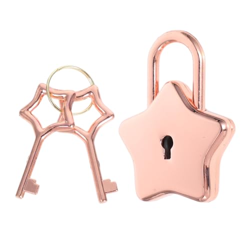 jojofuny Kleiner Kreativer Fünfzack Schloss für Notizbuch Schmuckbox Diy Zubehör Roségold Vielseitige Miniatur Sicherung für Persönliche Gegenstände jojofuny Kleiner Kreativer Fünfzack Schloss für Notizbuch Schmuckbox Diy Zubehör Roségold Vielseitige Miniatur Sicherung für Persönliche Gegenstände von jojofuny