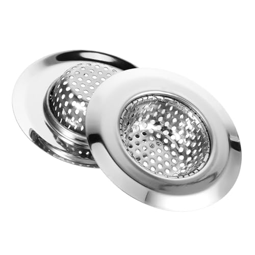 jojofuny Küchenspüle-Sieb 2 Stück Anti-Verstopfungs-Lebensmittelauffangfilter Spülbecken-Lebensmittelauffang-Abflusssiebfilter Müllentsorgungssiebkorb-Abflussschutz 7 3 cm von jojofuny