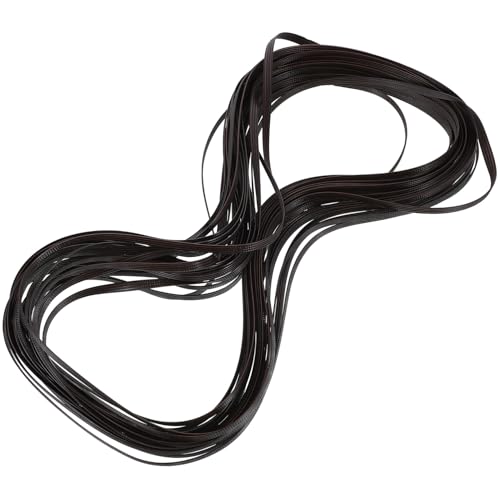 jojofuny Kunststoff Rattan Flechtmaterial Dunkelbraun Doppelseitig Fach für DIY Möbelreparatur Gartenstuhl Sofa Korbstühle Zubehör Langlebig und Wetterbeständig von jojofuny