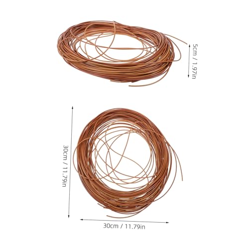 jojofuny Kunststoff Rattan Reparaturband Flaches Geflecht Langlebiges Farbbeständiges Ersatzmaterial für Rattanstuhl und Gartenmöbel Reparatur DIY Handwerkszubehör von jojofuny