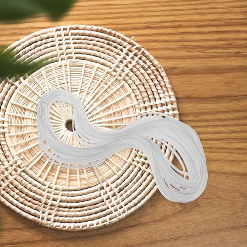 jojofuny Kunststoff Rattan Reparaturmaterial Weiß Wetterfestes PE Flachrattan für DIY Möbelreparatur Flechtmaterial für Gartenstühle Polstermöbel und Korbgeflecht jojofuny Kunststoff Rattan Reparaturmaterial Weiß Wetterfestes PE Flachrattan für DIY Möbelreparatur Flechtmaterial für Gartenstühle Polstermöbel und Korbgeflecht von jojofuny