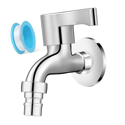jojofuny Kupfer Waschmaschinen Wasserhahn Wandmontage Außenzapfhahn mit Glattem Bediengriff Einfache Installation Langlebiger Messingkern Geeignet für Garten und Badezimmeranschluss jojofuny Kupfer Waschmaschinen Wasserhahn Wandmontage Außenzapfhahn mit Glattem Bediengriff Einfache Installation Langlebiger Messingkern Geeignet für Garten und Badezimmeranschluss von jojofuny