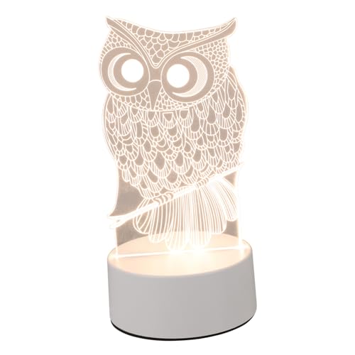 jojofuny LED Nachtlicht Eulenform USB Nachttischlampe Dimmbar Stimmungsvolle Tischleuchte für Schlafzimmer Wohnzimmer Geschenkidee von jojofuny