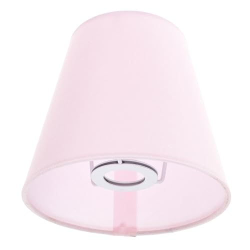 jojofuny Dekorativer Stofflampenschirm in Rosa FüR HäNgelampe, Tischlampe Und Stehlampe – Eleganter Lampenschirm FüR Wohnzimmer, Schlafzimmer, KüChe Und BüRo, 13 cm HöHe von jojofuny