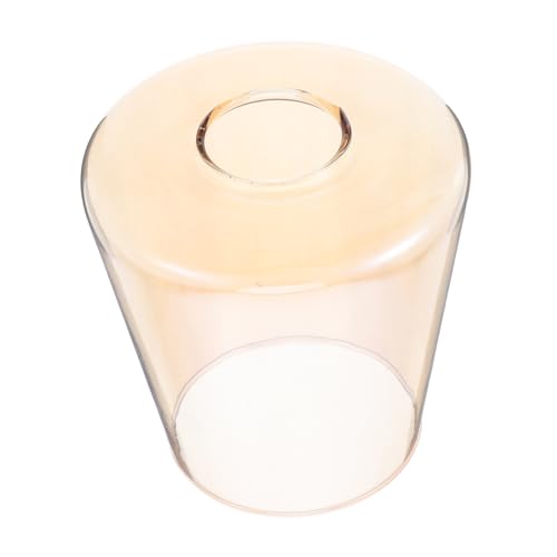 jojofuny Lampenschirm Ersatzzylinderschatten Wandleuchte Abdeckung Wandlampenabdeckung Lampenschirmabdeckungen Zylinderglas Kronleuchter Glasschatten Glaslichtschatten Braun von jojofuny