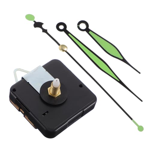 jojofuny Lautloses Uhrwerk mit Stark Fluoreszierenden Zeigern Batteriebetriebenes DIY Reparatur Wanduhr Ersatz Präziser Mechanismus Leichtes Kunststoffmaterial Geeignet für Basteluhren und von jojofuny