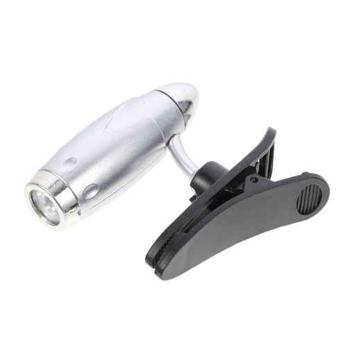 jojofuny Led Buchlampe Kleiner Clip Verstellbare Klemmleuchte Für Bücher Wiederaufladbare Leselampe Mit Usb Silber Für Nachteulenliebhaber Und Reisende von jojofuny