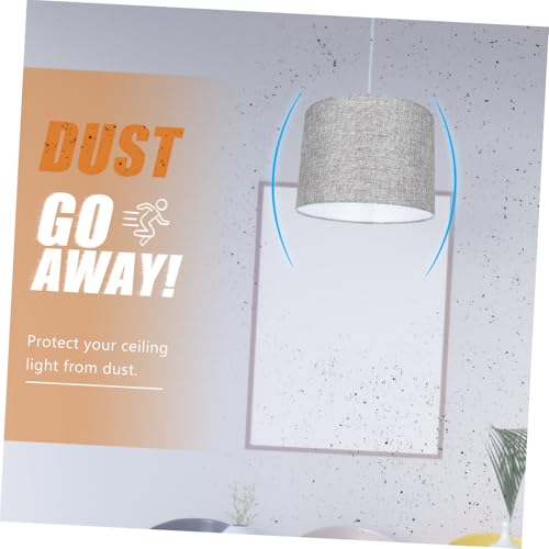 jojofuny Leinen Lampenschirm für Tischlampe Kleiner Lampenschirm aus Robustem Material Dekorative Tischleuchte für Warmes Natürliches Licht im Schlafzimmer Wohnzimmer von jojofuny