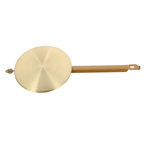 jojofuny Mechanisches Pendel für Standuhr aus Robustem Metall Holzstab Langlebiges Uhrwerk Ersatzteil für DIY Uhrreparatur Klassisches Design Leicht und Verschleißfest von jojofuny