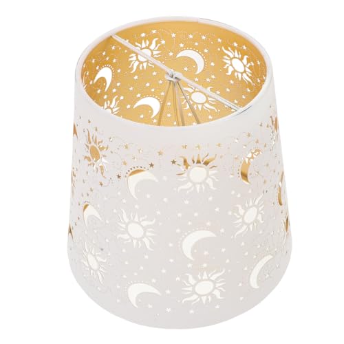 jojofuny Metall-lampenschirm mit Lasergravur Hohl Geschnitten Stern-mond-design Langlebig Künstlerisch Kompatibel für Steh Tischlampen Dekorativ für Wohnzimmer Schlafzimmer Hotelbeleuchtung jojofuny Metall-lampenschirm mit Lasergravur Hohl Geschnitten Stern-mond-design Langlebig Künstlerisch Kompatibel für Steh Tischlampen Dekorativ für Wohnzimmer Schlafzimmer Hotelbeleuchtung von jojofuny