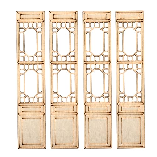 jojofuny Mini Holz Tür Fenster aus Langlebigem Holz Kindgerechte DIY Bastelmaterialien für Kreative Malerei und Dekoration Sicher und Bruchfest für und Kreative Gestaltung von jojofuny