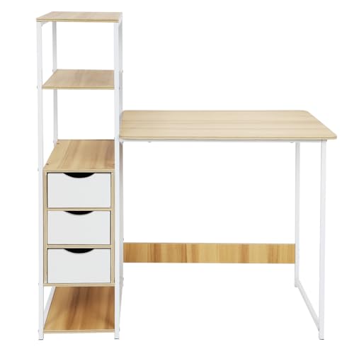 jojofuny Moderner Eckschreibtisch mit Seitenschrank Robuster Holzrahmen Geräumiger Computerarbeitsplatz mit Ablagefach und Vielseitig für Büro Studium und Homeoffice Einfache Installation jojofuny Moderner Eckschreibtisch mit Seitenschrank Robuster Holzrahmen Geräumiger Computerarbeitsplatz mit Ablagefach und Vielseitig für Büro Studium und Homeoffice Einfache Installation von jojofuny