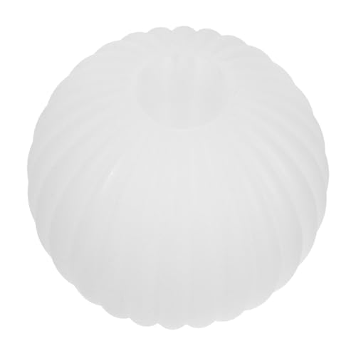 jojofuny Moderner PE Kunststoff Lampenschirm Kugelform Ersatz Lampenabdeckung für Deckenleuchte Weiß Öffnung Vielseitig für Esszimmer Schlafzimmer Wohnzimmer Einfache Montage Weiches Licht von jojofuny