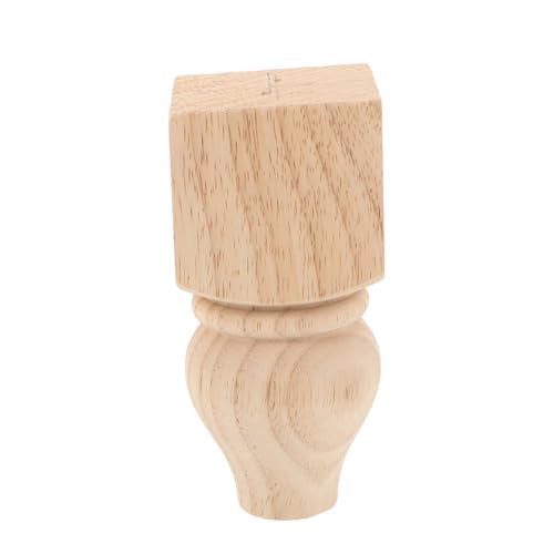 jojofuny Möbelfüße Holz Möbelbein Ersatz Sofa Tischbein Stabil Holzfuß für Schrank Couch mit Einfacher Montage und Rutschfestem Design zur Möbelaufwertung von jojofuny