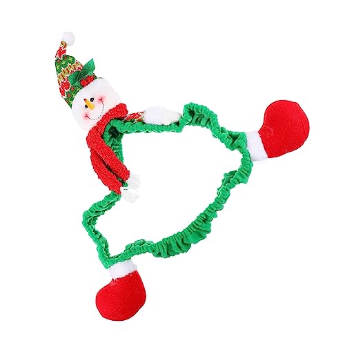 jojofuny Cartoon Weihnachts Computer Monitor Cover Schneemann Design Elastisch Installieren Dekorative Abdeckung Für Festtagsstimmung Geeignet Für Pc Und Tv-Monitor von jojofuny