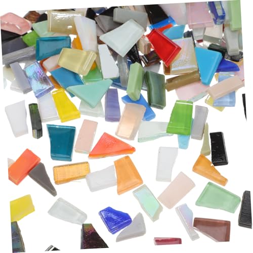 jojofuny Mosaiksteine Glas Bunte Unregelmäßige Glasstücke für Handgemachte Mosaik Bastelprojekte Schmuck Dekorationen Vase Fotorahmen Originelles DIY Zubehör von jojofuny