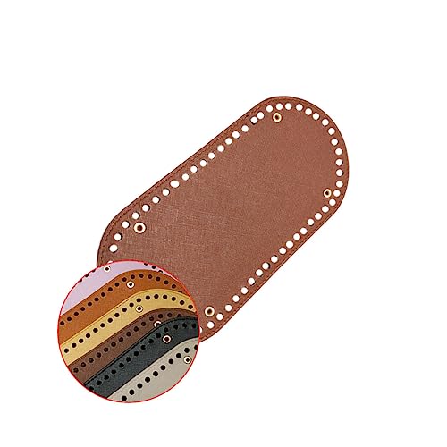 jojofuny PU Leder Taschenboden mit Nieten und Belüftungslöchern Robustes Strapazierfähiges Material für DIY Häkel und Nähprojekte Schützende Abwischbare Bodenplatte in Kaffeebraun jojofuny PU Leder Taschenboden mit Nieten und Belüftungslöchern Robustes Strapazierfähiges Material für DIY Häkel und Nähprojekte Schützende Abwischbare Bodenplatte in Kaffeebraun von jojofuny