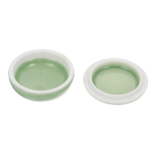 jojofuny Portable Keramik Stempelkissen Box mit Chinesische Kalligraphie Aufbewahrungslösung für Stabiler und Langlebiger Inkpad Container für Künstlerbedarf und Traditionelle Malerei von jojofuny