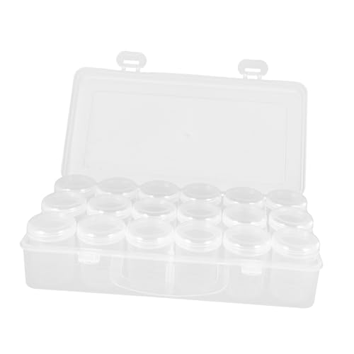 jojofuny Praktische Aufbewahrungsbox mit Griff Transparente Kunststoff Box für Nagelkunst Zubehör Malfarben und Kleine Gegenstände Kleine Behälter für Ordnung und jojofuny Praktische Aufbewahrungsbox mit Griff Transparente Kunststoff Box für Nagelkunst Zubehör Malfarben und Kleine Gegenstände Kleine Behälter für Ordnung und von jojofuny