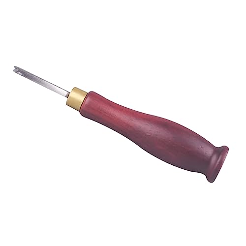 jojofuny Professionelles Lederhandwerk Werkzeug Lederkantenformer mit Ergonomischem Holzgriff Langlebiges Biegbares Ledertrimm und Kantenglättungsgerät für Präzises Basteln von jojofuny