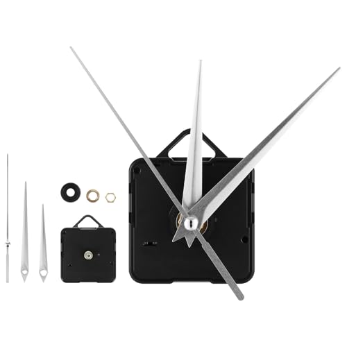 jojofuny Uhrwerk für Wanduhr, Quarzuhrwerk-Set Uhrziffern-Set Uhrwerksmechanismus Mit 3 Silbernen Zeigern Für DIY-Uhrenreparaturteile jojofuny Uhrwerk für Wanduhr, Quarzuhrwerk-Set Uhrziffern-Set Uhrwerksmechanismus Mit 3 Silbernen Zeigern Für DIY-Uhrenreparaturteile von jojofuny