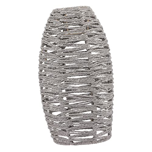 jojofuny Rattan Lampenabdeckung im Landhausstil Kleiner Deckenlampenschirm Dekorativer Lampenschatten für Kronleuchter Wand und Deckenleuchten Leicht und Tragbar Zuhause von jojofuny