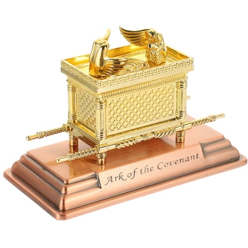 jojofuny Religiöse Statue Der Bundeslade Goldene Tischfigur Der Bundeslade Nachbildung Jüdisches Zeugnis Judaica Israel Nachbildung von jojofuny
