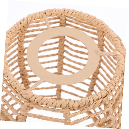 jojofuny Retro Lampenschirm aus Papierseil Handgewebte Pendelleuchten abdeckung für Fassung Rustikaler Vintage Lampenschirm für Restaurant Wohn Esszimmer Langlebig und Stilvoll jojofuny Retro Lampenschirm aus Papierseil Handgewebte Pendelleuchten abdeckung für Fassung Rustikaler Vintage Lampenschirm für Restaurant Wohn Esszimmer Langlebig und Stilvoll von jojofuny