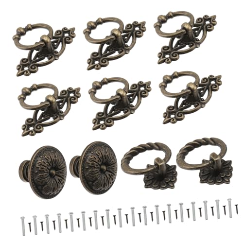 jojofuny Retro Schrankgriff aus Robuster Möbelgriff mit Ring Einfache Montage Langlebig und Rostfrei Geeignet für Schrank Schublade Kleiderschrank und Heimdekor jojofuny Retro Schrankgriff aus Robuster Möbelgriff mit Ring Einfache Montage Langlebig und Rostfrei Geeignet für Schrank Schublade Kleiderschrank und Heimdekor von jojofuny