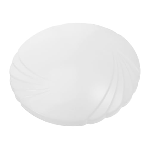 jojofuny Runder Lampenschirm Kunststoff Deckenleuchte Ersatz Helle Lichtdurchlässigkeit Design für Schlafzimmer Wohnzimmer Küche Durchmesser von jojofuny