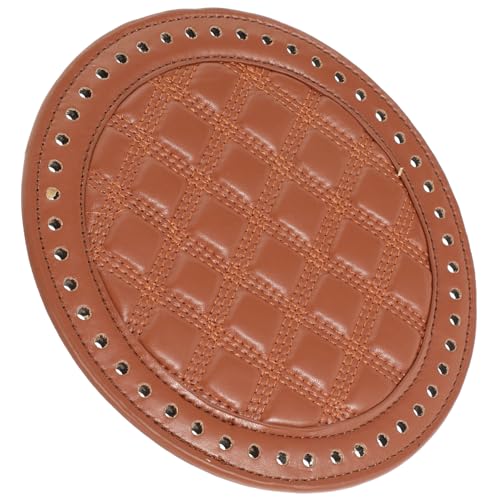 jojofuny Runder Taschenboden aus Strapazierfähigem PU Leder Stabile Basisplatte für DIY Handgefertigte Häkel und Flechtbeutel Braunes Zubehör für Taschenherstellung und Handtaschen Basteln jojofuny Runder Taschenboden aus Strapazierfähigem PU Leder Stabile Basisplatte für DIY Handgefertigte Häkel und Flechtbeutel Braunes Zubehör für Taschenherstellung und Handtaschen Basteln von jojofuny
