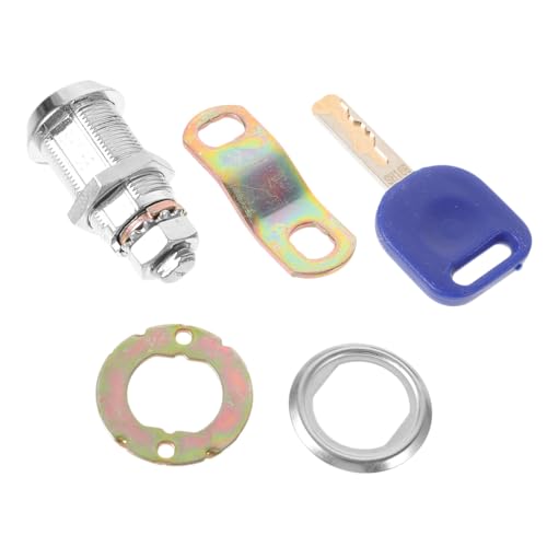 jojofuny Rundschloss mit Schlüssel für Schrank Sicherheitsschloss Schubladenschloss Stabil Langlebig für Aktenschrank Werkzeugkasten und Spielgerät von jojofuny