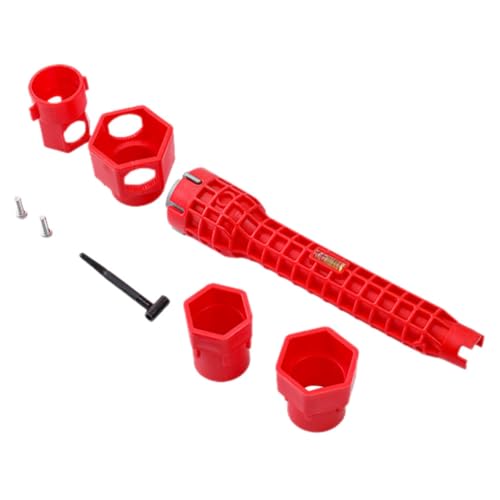 jojofuny Sanitär Reparaturwerkzeug Waschbecken Armaturenschlüssel mit Vielseitigen Einsätzen für Wasserhahn Montage und Rohrinstallationen in Bad Küche Robuste Verarbeitung Rutschfester jojofuny Sanitär Reparaturwerkzeug Waschbecken Armaturenschlüssel mit Vielseitigen Einsätzen für Wasserhahn Montage und Rohrinstallationen in Bad Küche Robuste Verarbeitung Rutschfester von jojofuny