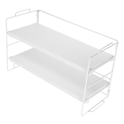 jojofuny Schreibtisch ablage bücherregal bürobedarf Organizer Büro Schreibtisch Aufbewahrungsregal bürodekoration schreibtische kleines Tischregal kleines Schreibtischregal Holz Weiß von jojofuny
