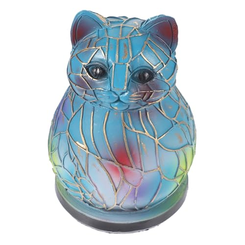 jojofuny Tier Tischlampe Katze Resin Nachttischlampe Dimmbar Schreibtischlampe Für Schlafzimmer Und Wohnzimmer Elegantes Design Für Gemütliche Beleuchtung von jojofuny