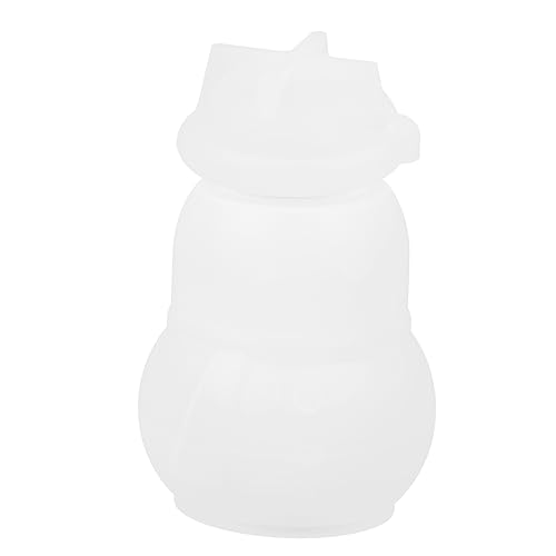 jojofuny Silikonform Snowman Jar DIY Epoxidharz Gießform Wiederverwendbar Flexibel Weich Leicht für Anfänger und Kreative Weihnachtsdeko Basteln von jojofuny