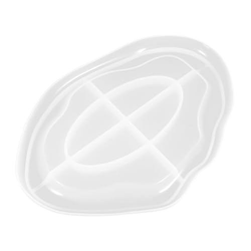 jojofuny Silikonform Unregelmäßiges Tablett Oval DIY Coaster Mold Handmade Form für Dekorative Langlebig Glatte Oberfläche für Resin Schmuck und Bastelprojekte jojofuny Silikonform Unregelmäßiges Tablett Oval DIY Coaster Mold Handmade Form für Dekorative Langlebig Glatte Oberfläche für Resin Schmuck und Bastelprojekte von jojofuny