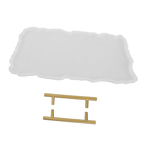 jojofuny Silikonform für Epoxidharz Tablett mit Metallgriffen Großes Unregelmäßiges Diy Tray Mold Langlebig Leicht Entformbar für Servierbrett Schmuckschale Wohnkultur Kreative jojofuny Silikonform für Epoxidharz Tablett mit Metallgriffen Großes Unregelmäßiges Diy Tray Mold Langlebig Leicht Entformbar für Servierbrett Schmuckschale Wohnkultur Kreative von jojofuny