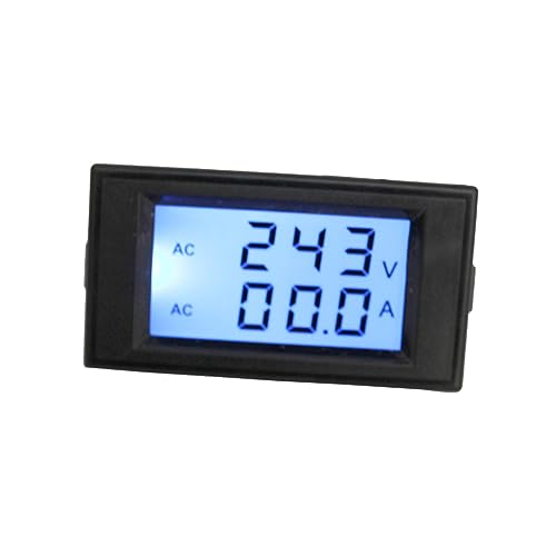 jojofuny Spannungsmesser Messgeräte-set Wechselspannungsanzeige Digital Voltmeter Schwarzes Lcd-display Für Einfaches Ablesen von jojofuny