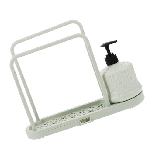 jojofuny Spültuchhalter mit Abtropffläche Küchen Sink Organizer mit Doppellagigem Ablagesystem Platzsparend und Vielseitig Kompatibel mit Moderner Küchendekoration Langlebig und von jojofuny
